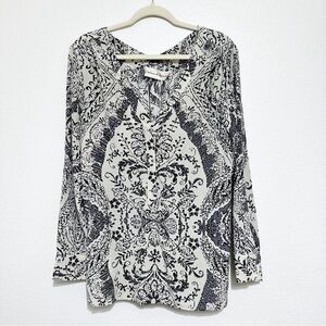 Graham & Spencer 100% Silk V-Neck Blouse S